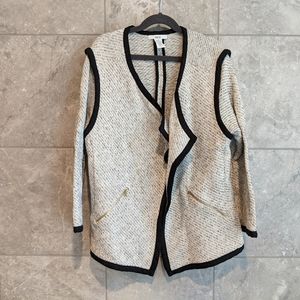Bar III Blazer Open Face Cardigan Zippered Pockets